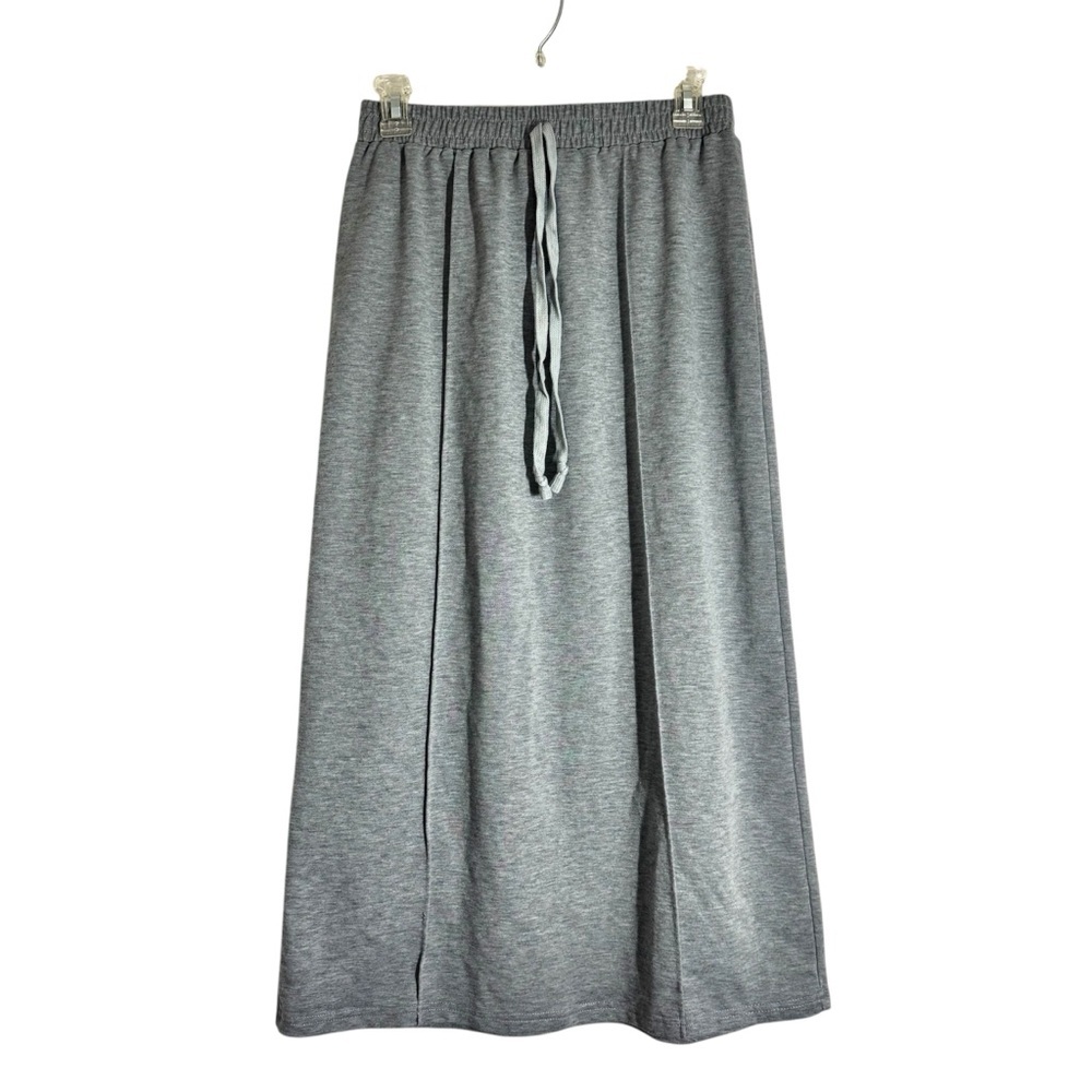 Gray Women's Knit Stretch Maxi Skirt size M - Picture 1 of 8